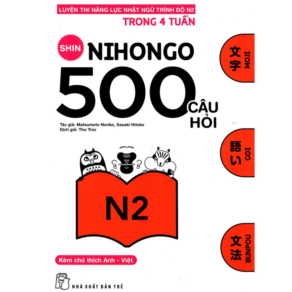N2 Shin Nihongo 500 câu hỏi
